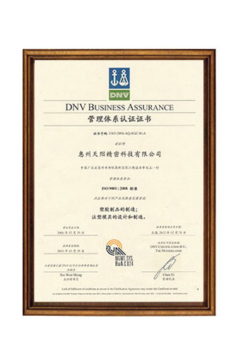 Management System Certificate